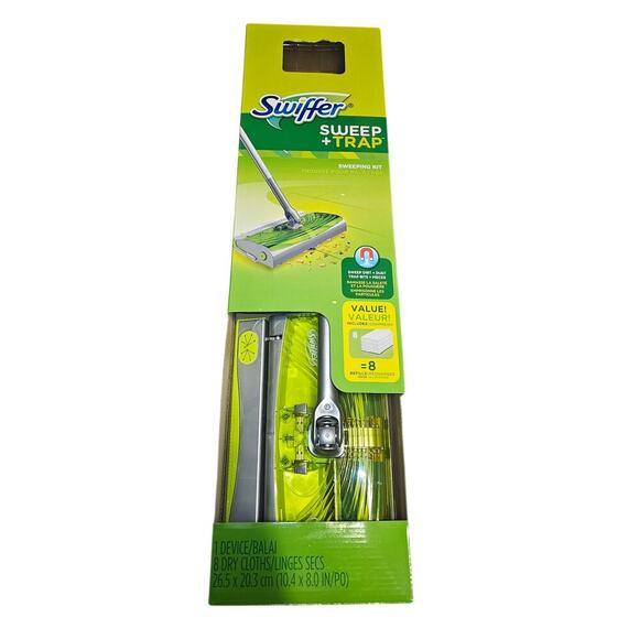 Swiffer Sweep & Trap Kit  w/ 8 cloth refills Discontinued - Picture 1 of 7